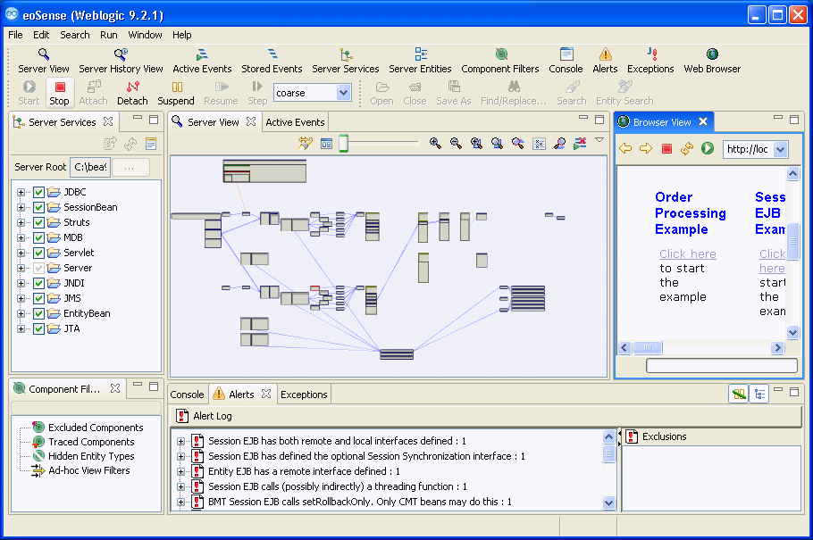 eoSense running the eoLogic example