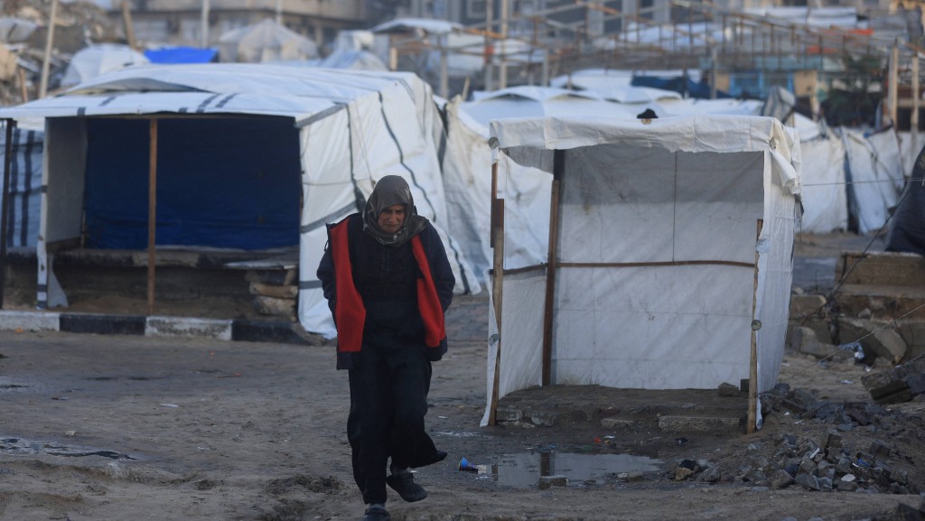 加沙城。 美联社