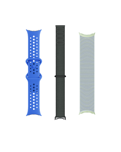 Three Pixel Watch Bands placed side by side.