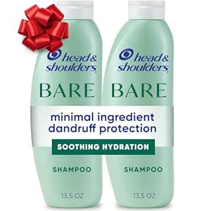 Head &amp; Shoulders Anti-Dandruff Shampoo, BARE Soothing Hydration Twin Pack, 1% Pyrithione Zinc, Dry Scalp Relief, Free of Sulfates, Silicones, Dyes, 13.5 fl oz Each