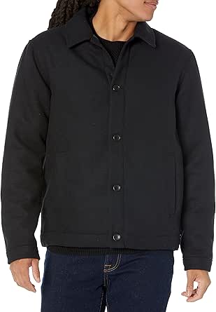 Amazon Essentials Men's Wool Blend Bomber Jacket (Available in Big &amp; Tall)