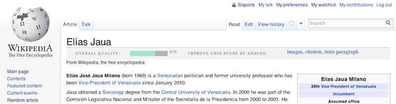 The first version of Qualityvis