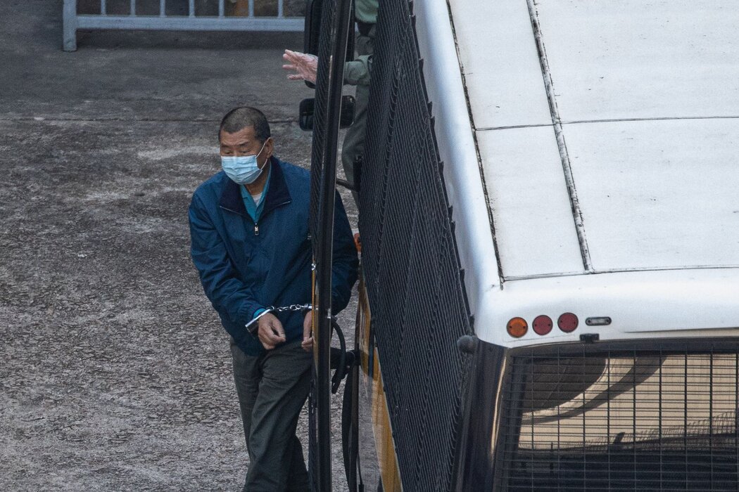 《苹果日报》创始人黎智英自2020年以来一直在狱中服刑。