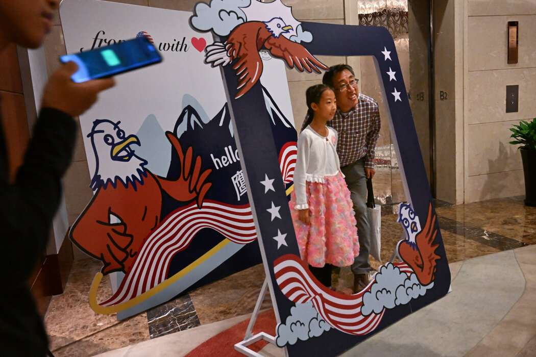 美国大使馆2023年在北京组织的大学招生会。