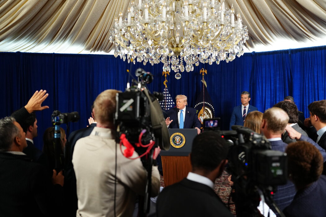 特朗普总统在委内瑞拉总统马杜罗被捕后，于周六的新闻发布会上发表讲话。