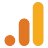 The Google Analytics logo, three bars in different shades of orange.