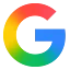 The letter "G" in green, red, yellow and blue.