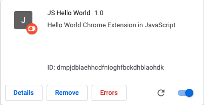 Extension Error