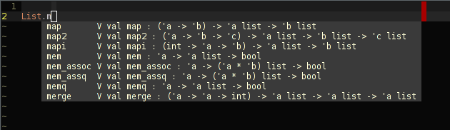 merlin completion in vim