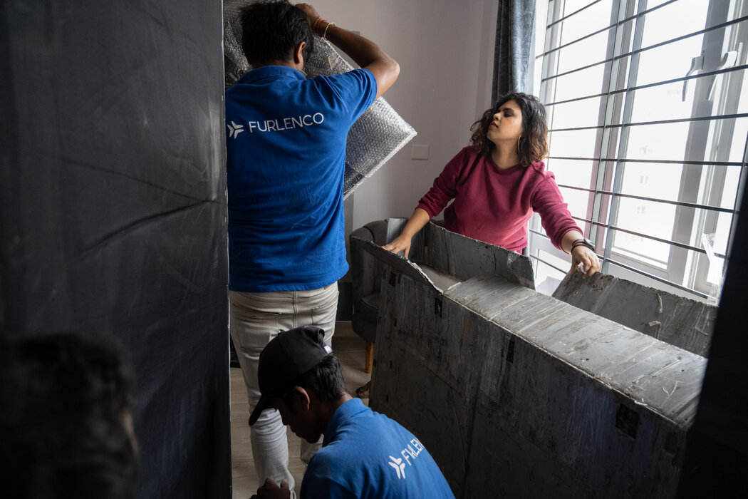 鲁奇塔·钱德拉谢卡在她费力寻找到的公寓里。